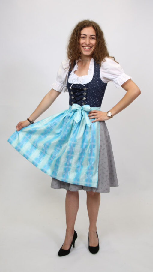 Dirndl - Blau-Grau - Damen